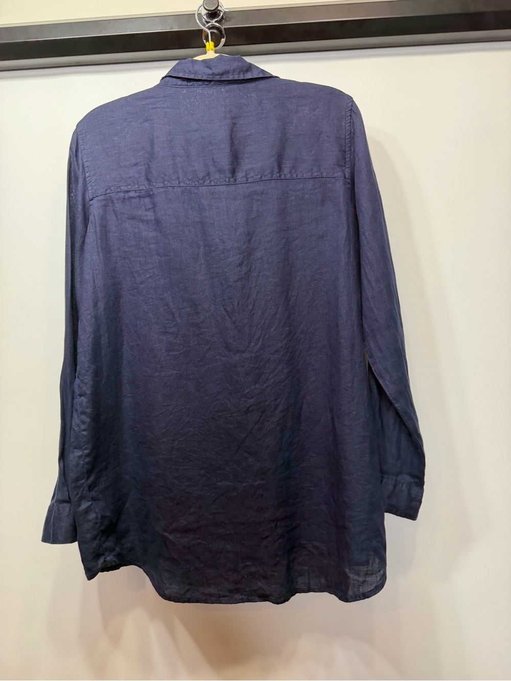 Sigrid Olsen 100% Linen Navy Blue M - Picture 10 of 12
